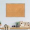 Shiplap White Narrow Wood Framed Corkboard, Natural Cork